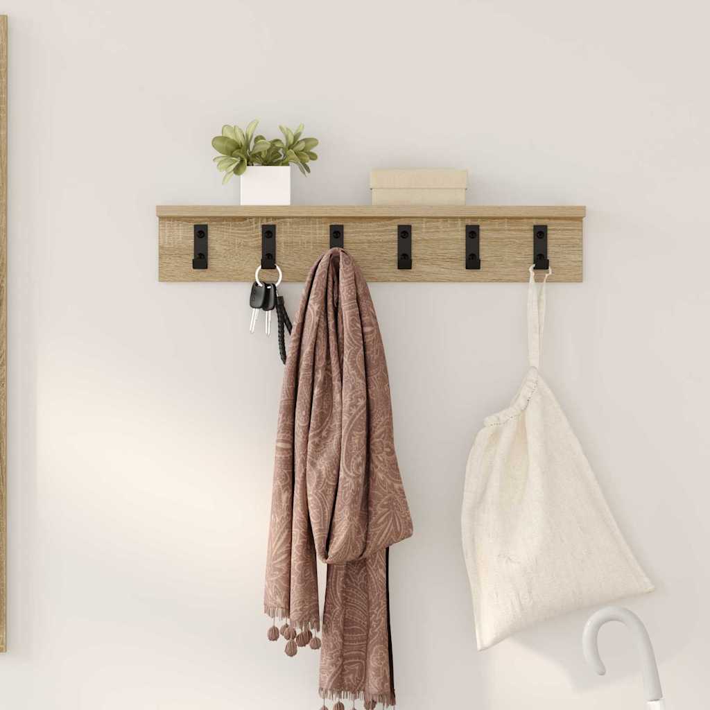 Wandmontierter nachttisch Sonoma-Eiche 60 x 10.5 x 10.5 cm