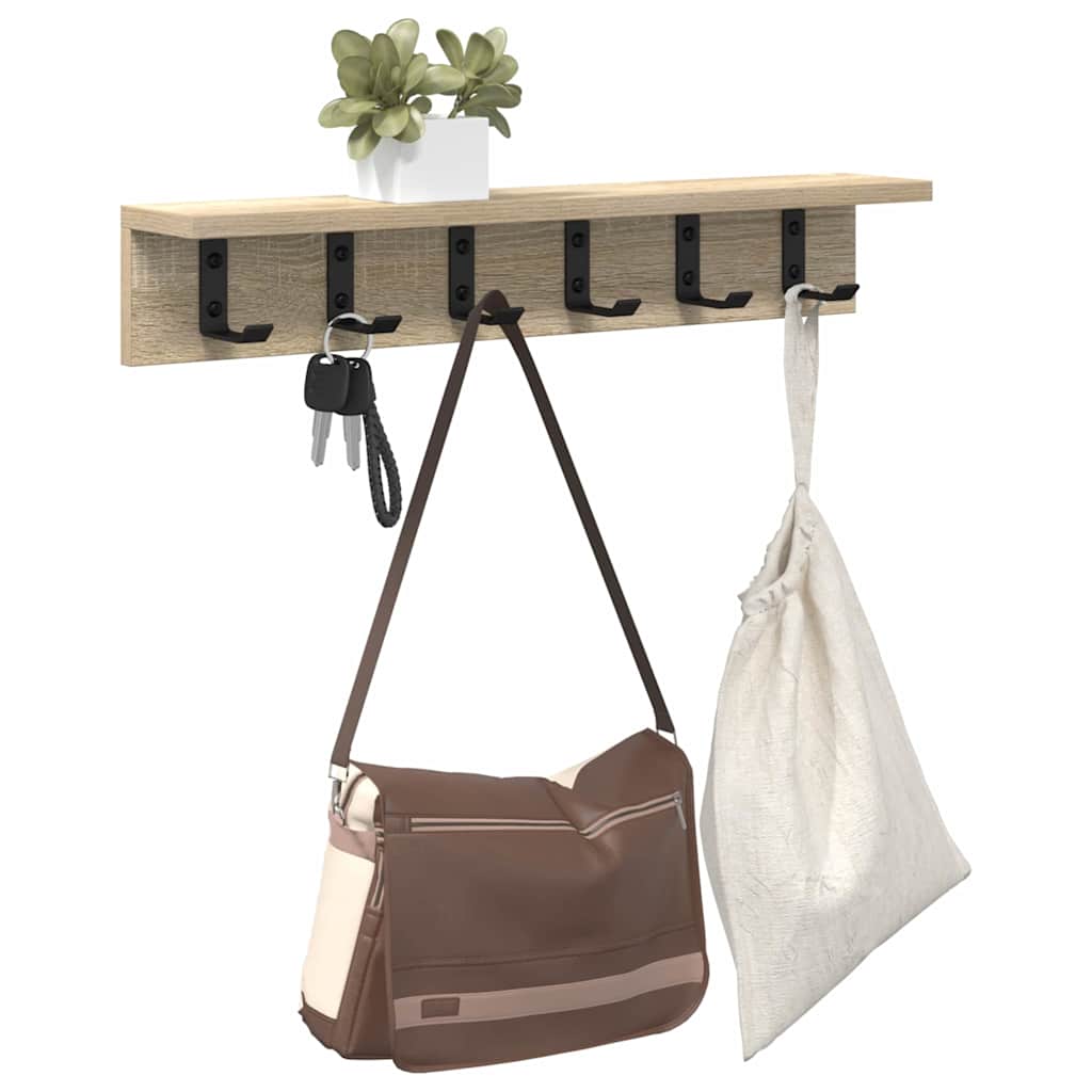 Wandmontierter nachttisch Sonoma-Eiche 60 x 10.5 x 10.5 cm