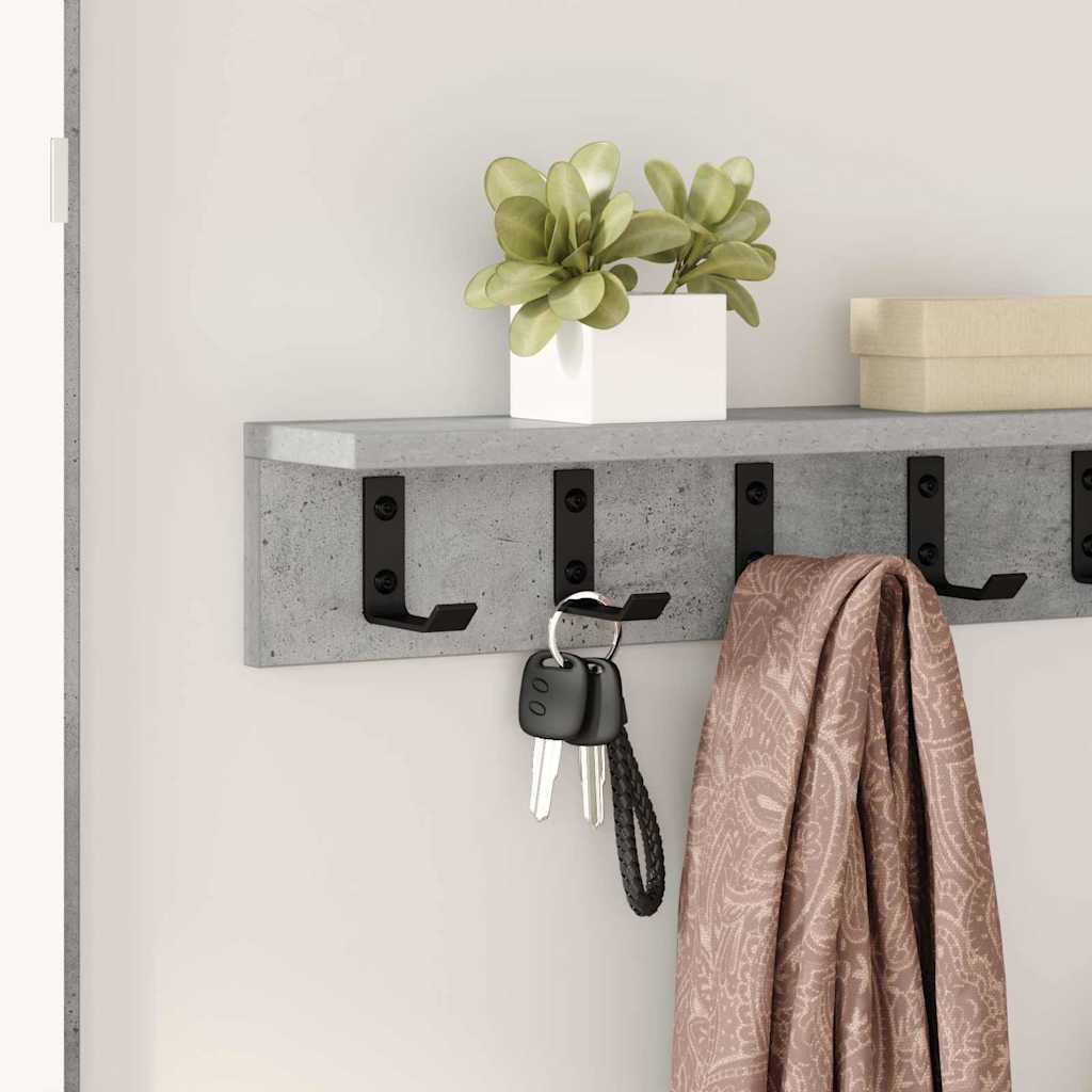Wandmontierter nachttisch Beton Grau 60 x 10.5 x 10.5 cm