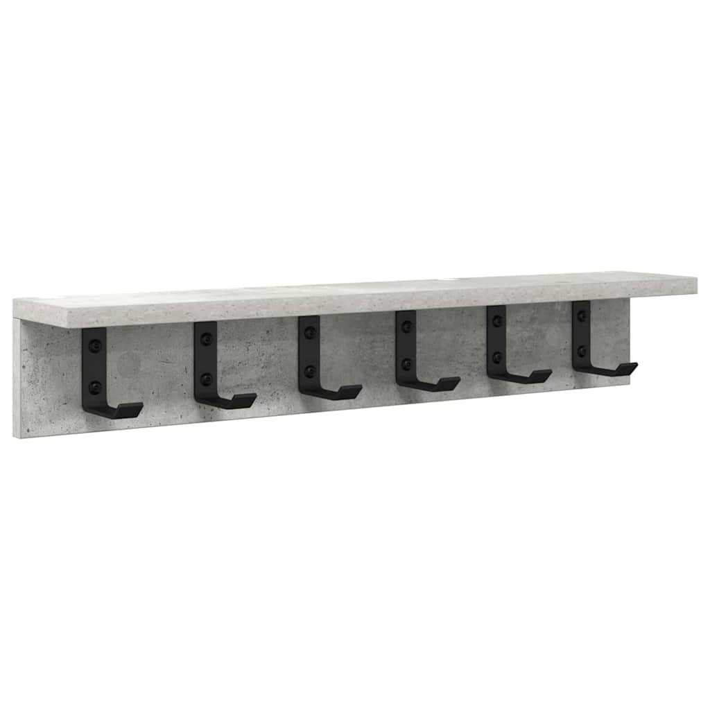 Wandmontierter nachttisch Beton Grau 60 x 10.5 x 10.5 cm