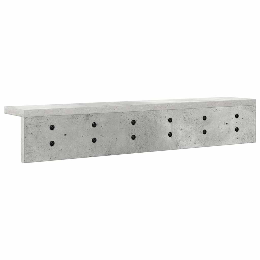 Wandmontierter nachttisch Beton Grau 60 x 10.5 x 10.5 cm