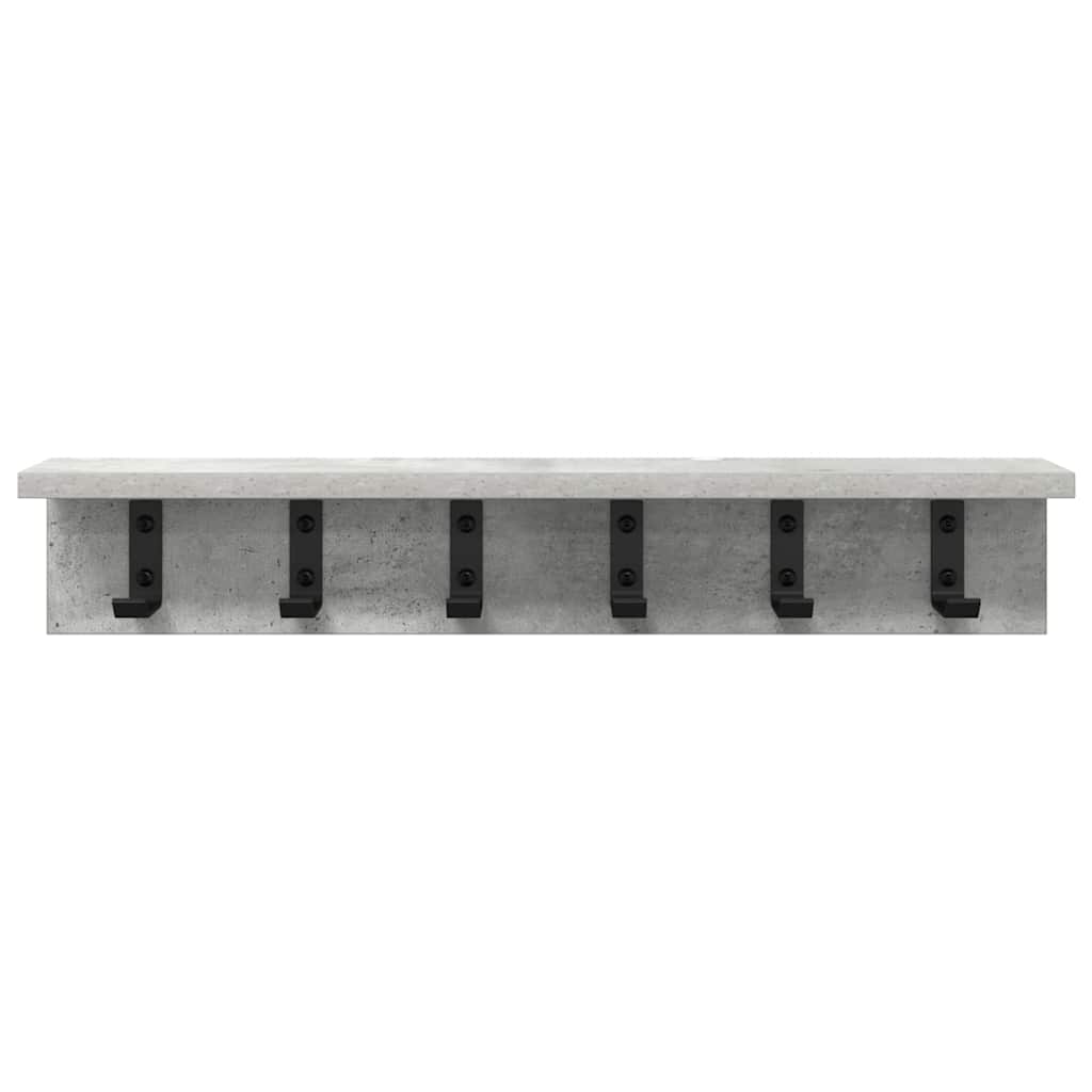 Wandmontierter nachttisch Beton Grau 60 x 10.5 x 10.5 cm