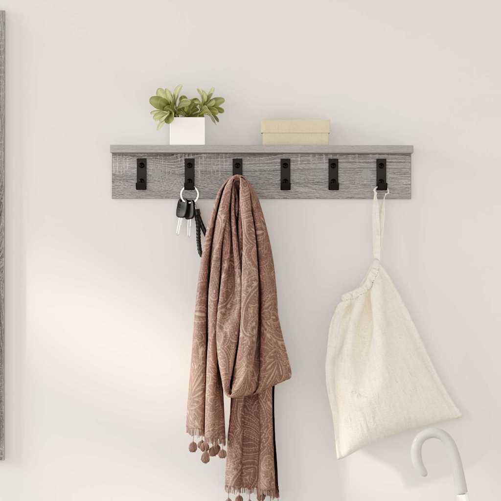 Wandmontierter nachttisch Graues Sonoma 60 x 10.5 x 10.5 cm