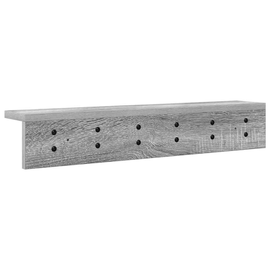 Wandmontierter nachttisch Graues Sonoma 60 x 10.5 x 10.5 cm