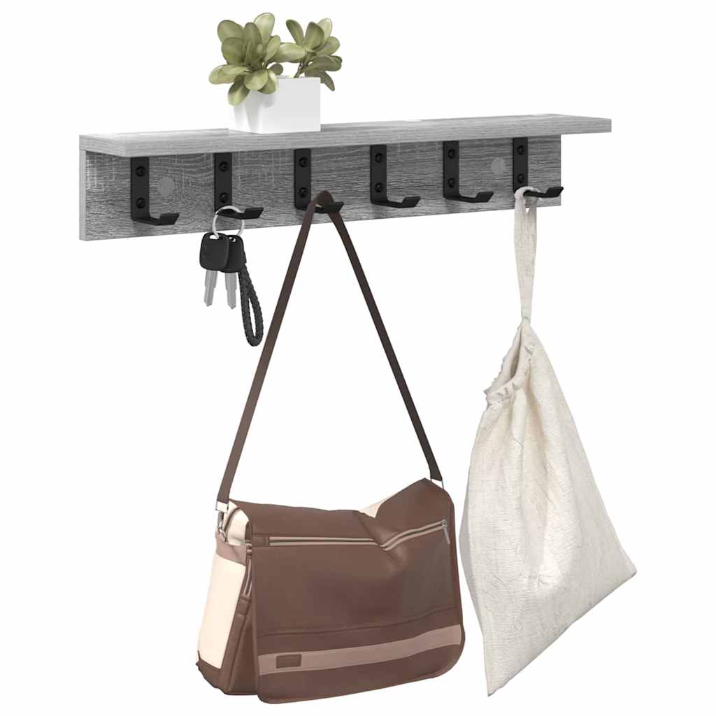 Wandmontierter nachttisch Graues Sonoma 60 x 10.5 x 10.5 cm