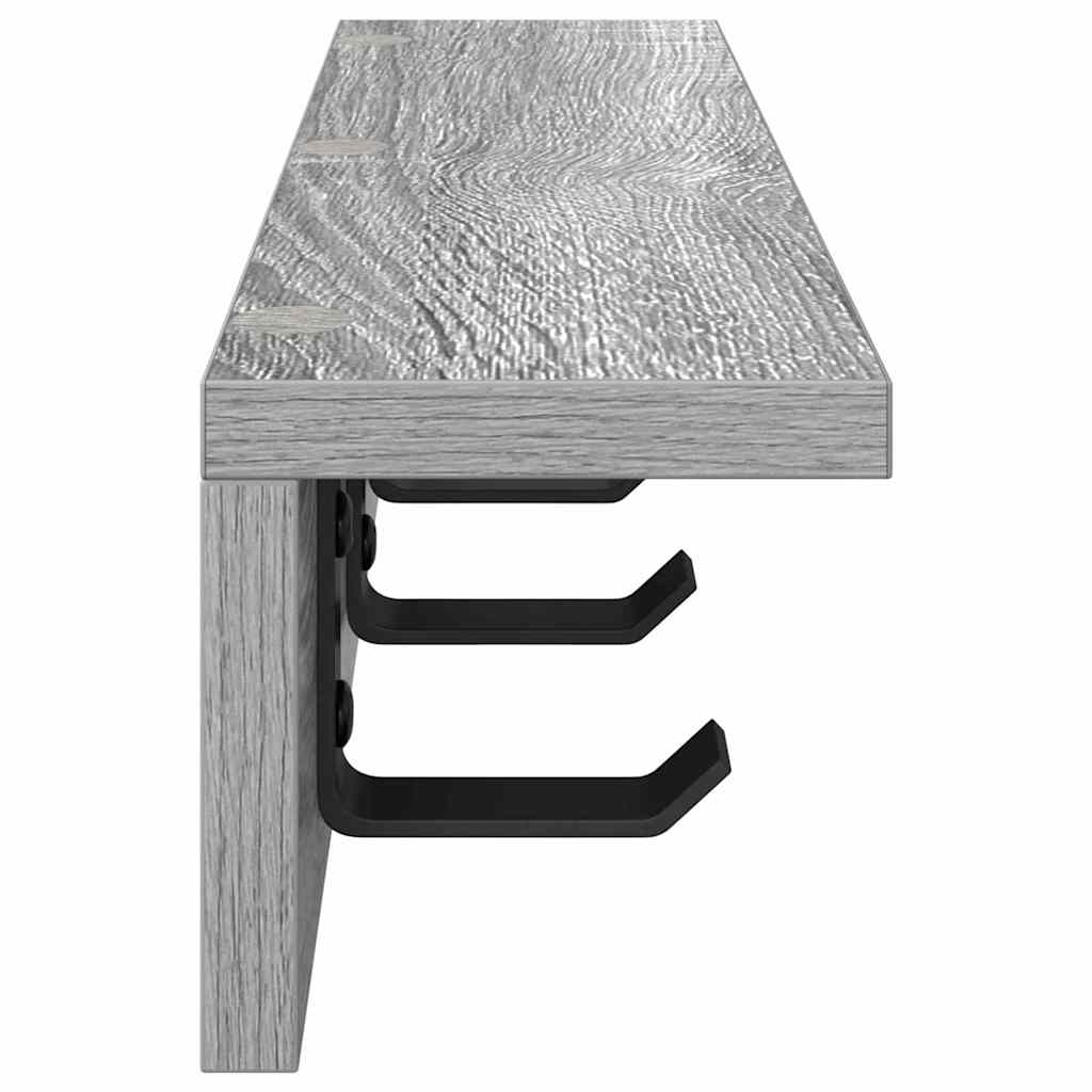 Wandmontierter nachttisch Graues Sonoma 60 x 10.5 x 10.5 cm
