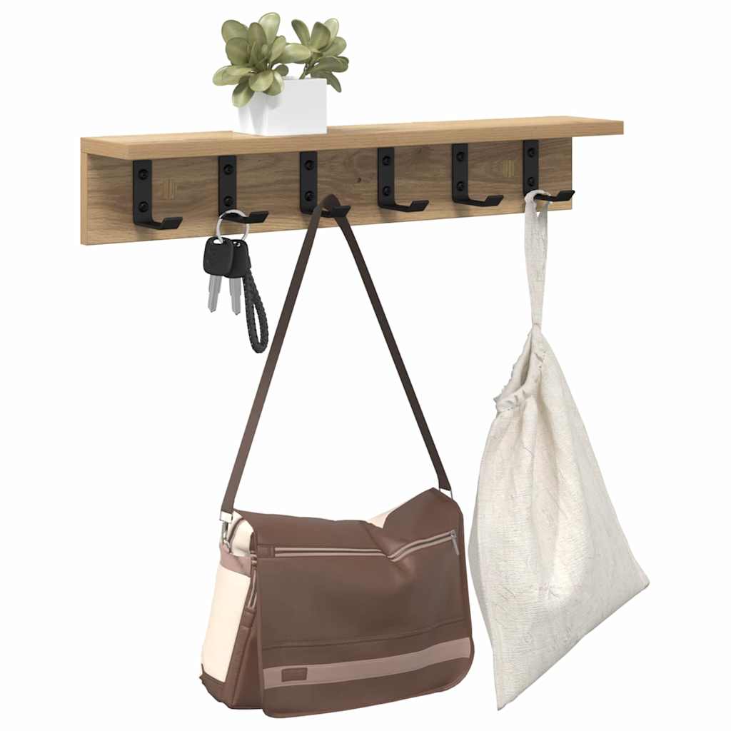 Wandmontierter nachttisch Artisan-Eiche 60 x 10.5 x 10.5 cm