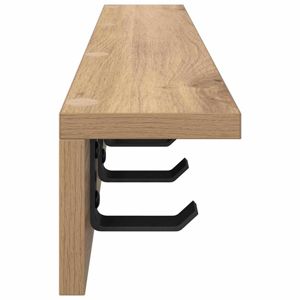 Wandmontierter nachttisch Artisan-Eiche 60 x 10.5 x 10.5 cm