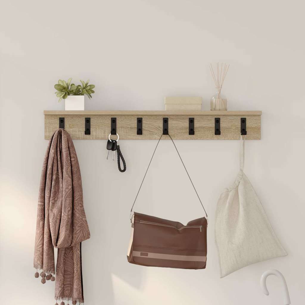Wandmontierter nachttisch Sonoma-Eiche 80 x 10,5 x 10,5 cm