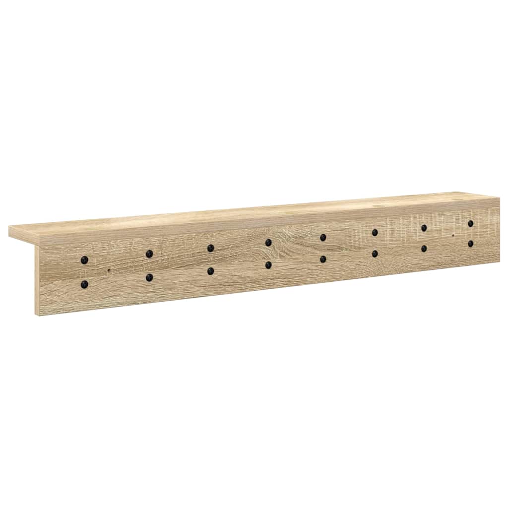 Wandmontierter nachttisch Sonoma-Eiche 80 x 10,5 x 10,5 cm