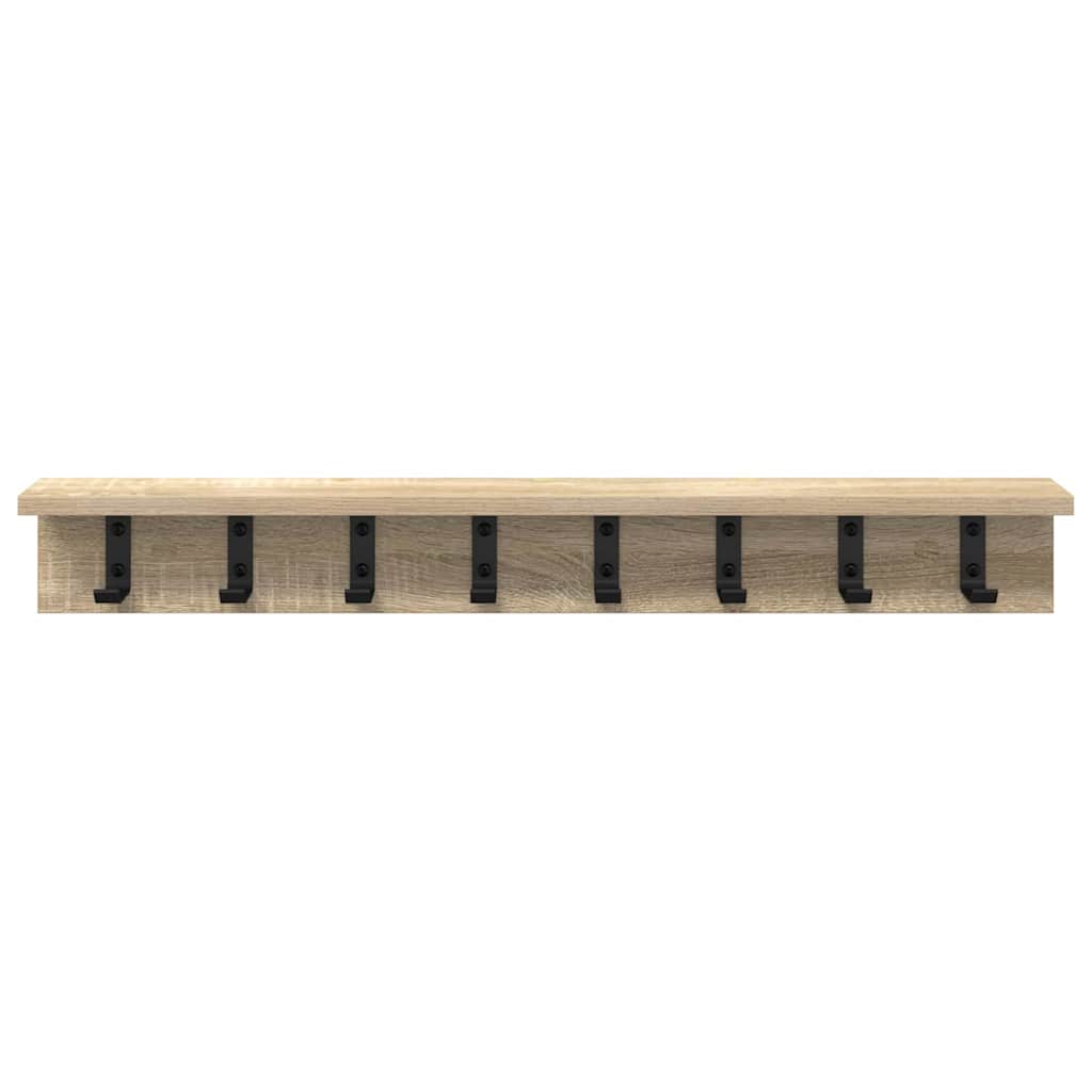 Wandmontierter nachttisch Sonoma-Eiche 80 x 10,5 x 10,5 cm