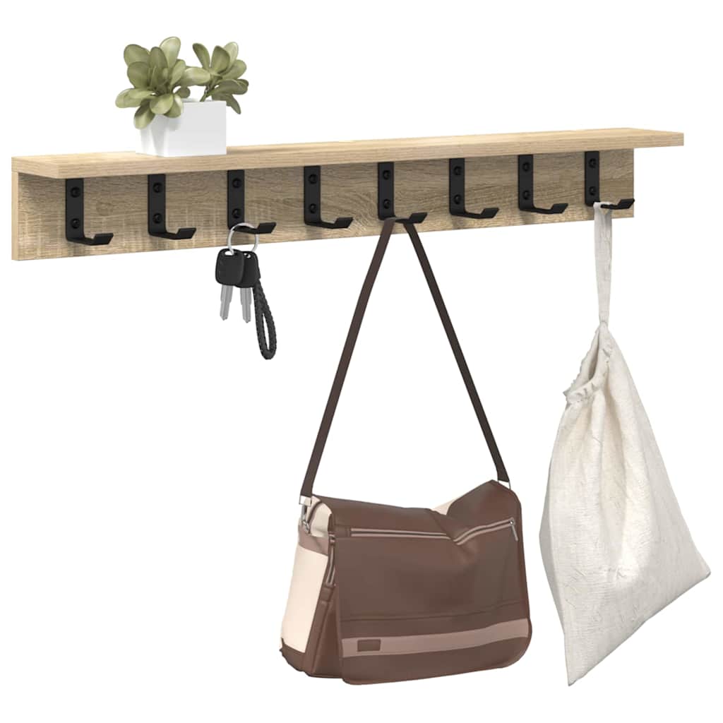 Wandmontierter nachttisch Sonoma-Eiche 80 x 10,5 x 10,5 cm