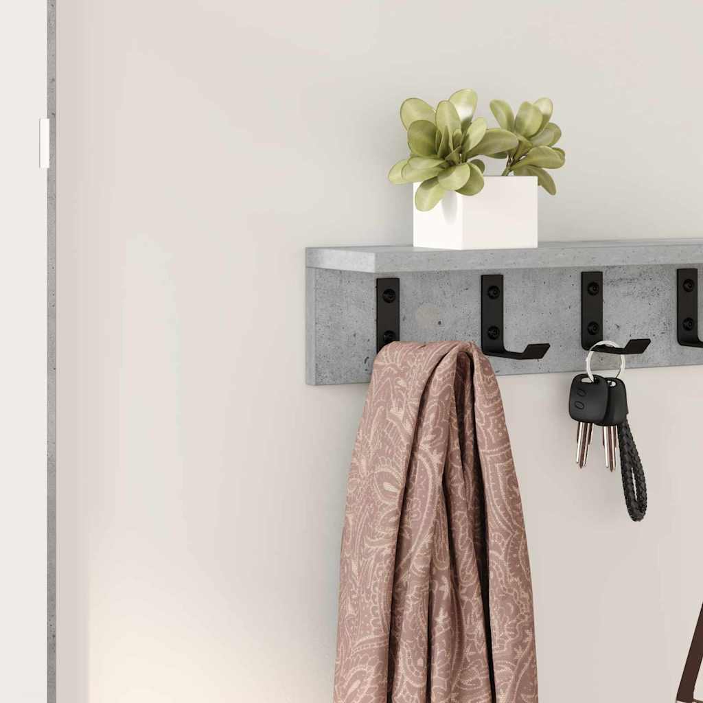 Wandmontierter nachttisch Beton Grau 80 x 10,5 x 10,5 cm