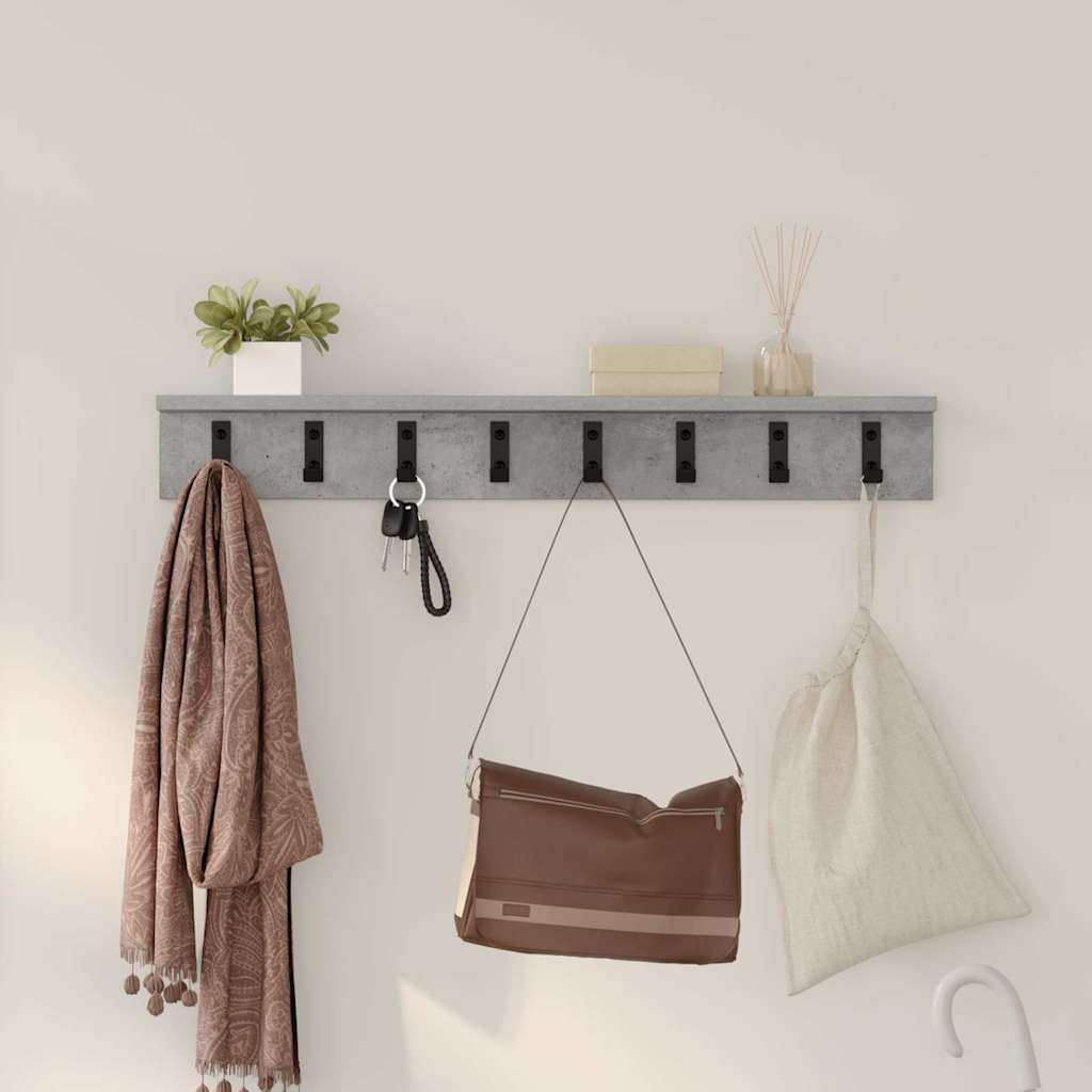 Wandmontierter nachttisch Beton Grau 80 x 10,5 x 10,5 cm
