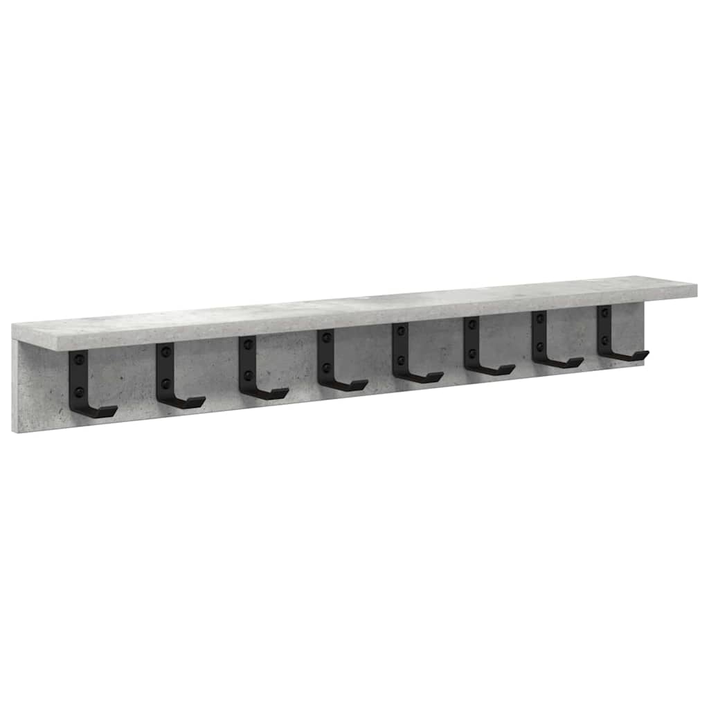 Wandmontierter nachttisch Beton Grau 80 x 10,5 x 10,5 cm