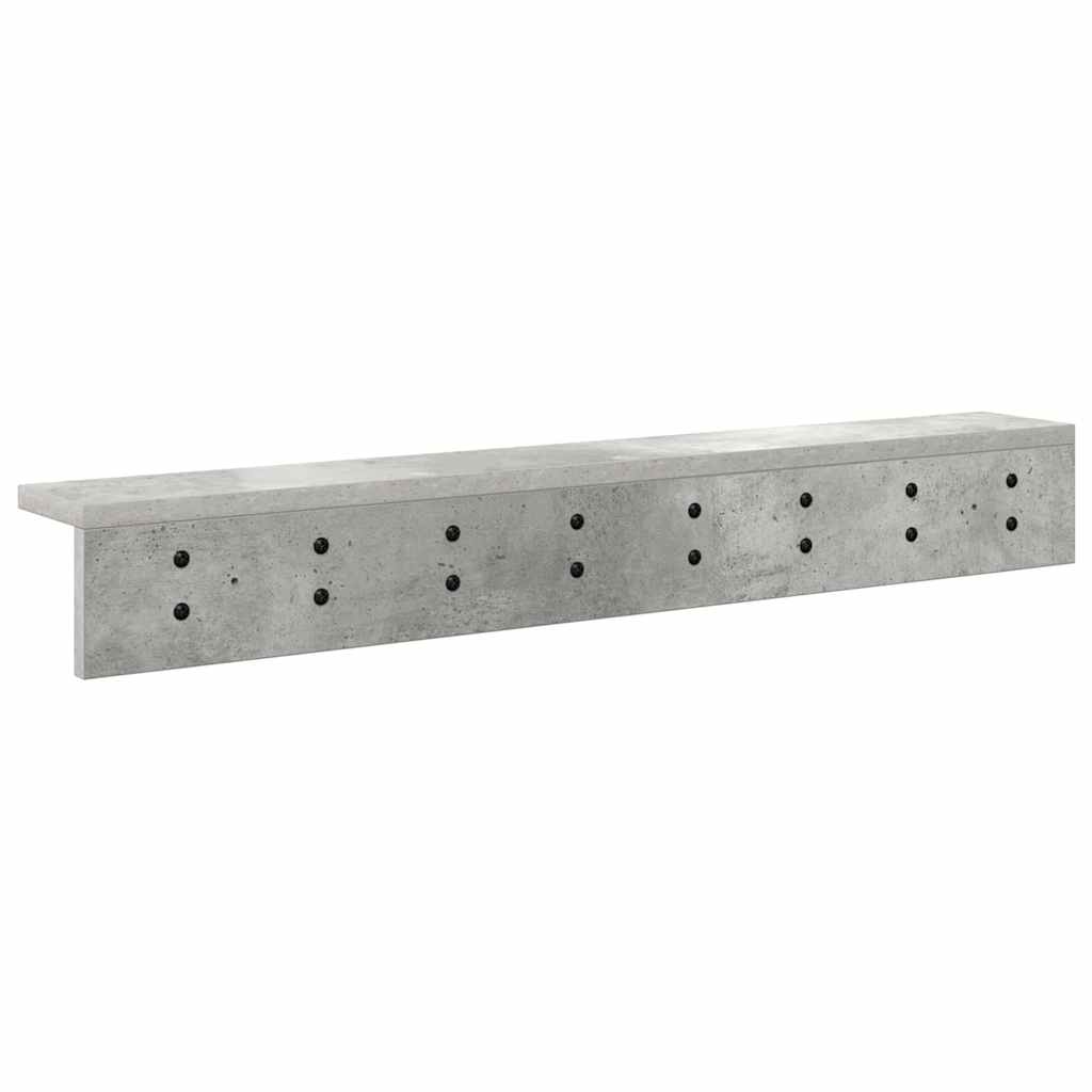 Wandmontierter nachttisch Beton Grau 80 x 10,5 x 10,5 cm