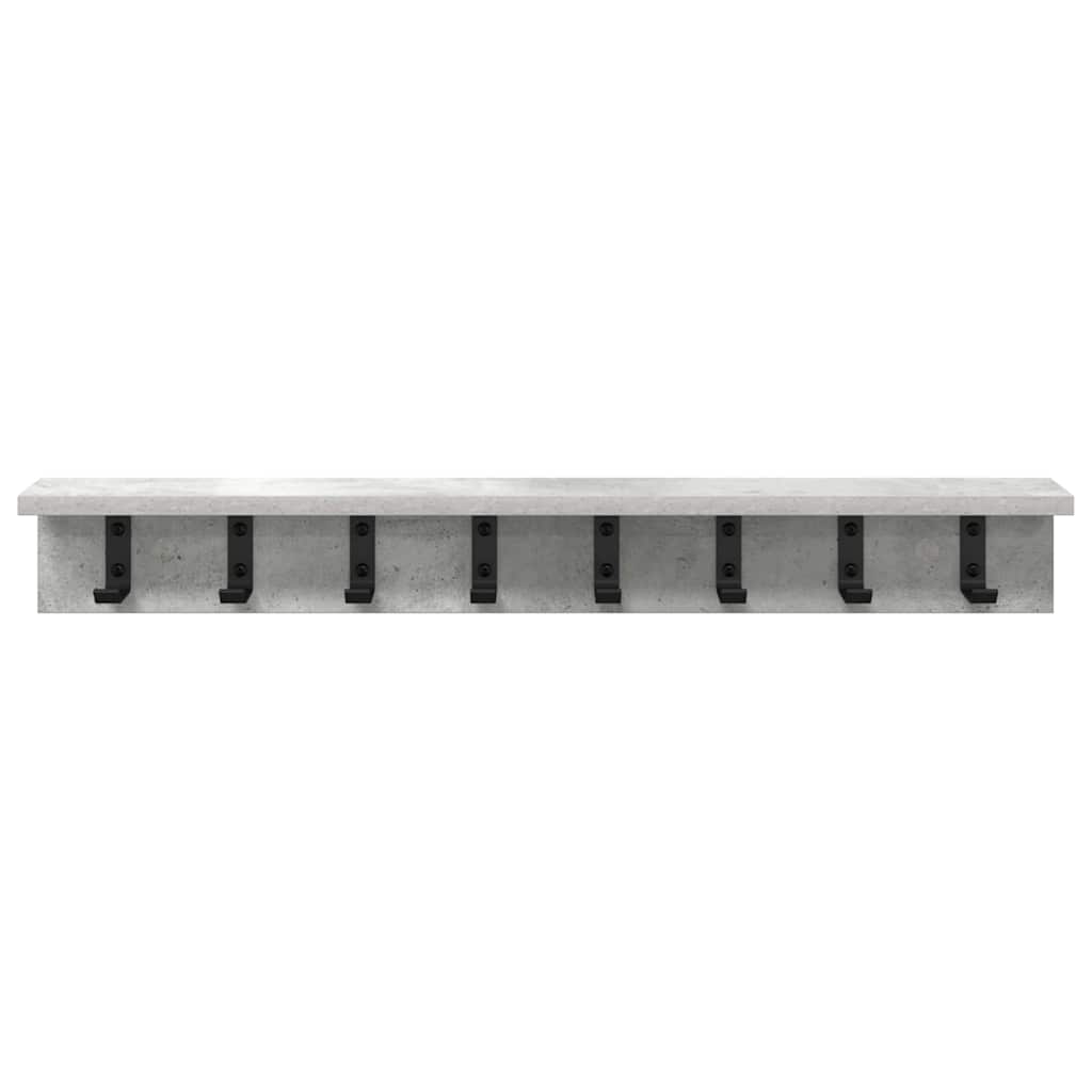 Wandmontierter nachttisch Beton Grau 80 x 10,5 x 10,5 cm