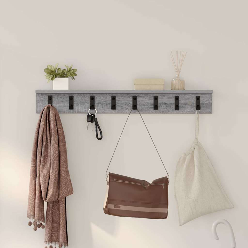 Wandmontierter nachttisch Graues Sonoma 80 x 10,5 x 10,5 cm