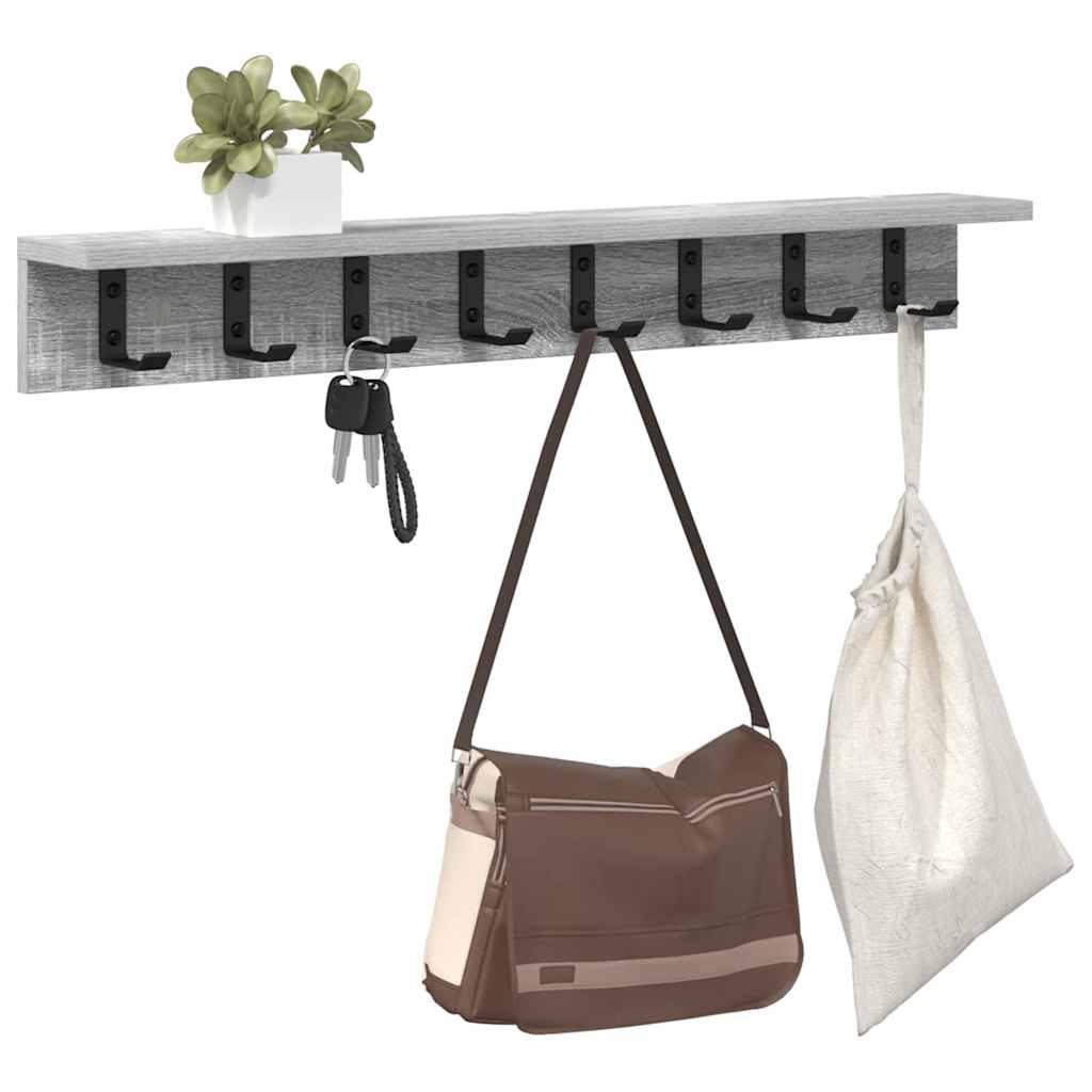 Wandmontierter nachttisch Graues Sonoma 80 x 10,5 x 10,5 cm