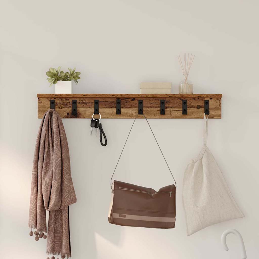 Wandmontierter nachttisch Altholz 80 x 10,5 x 10,5 cm