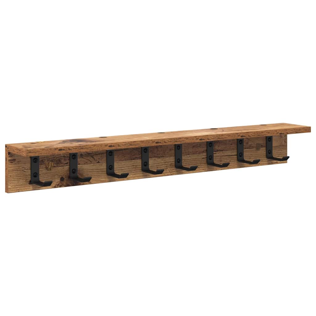 Wandmontierter nachttisch Altholz 80 x 10,5 x 10,5 cm