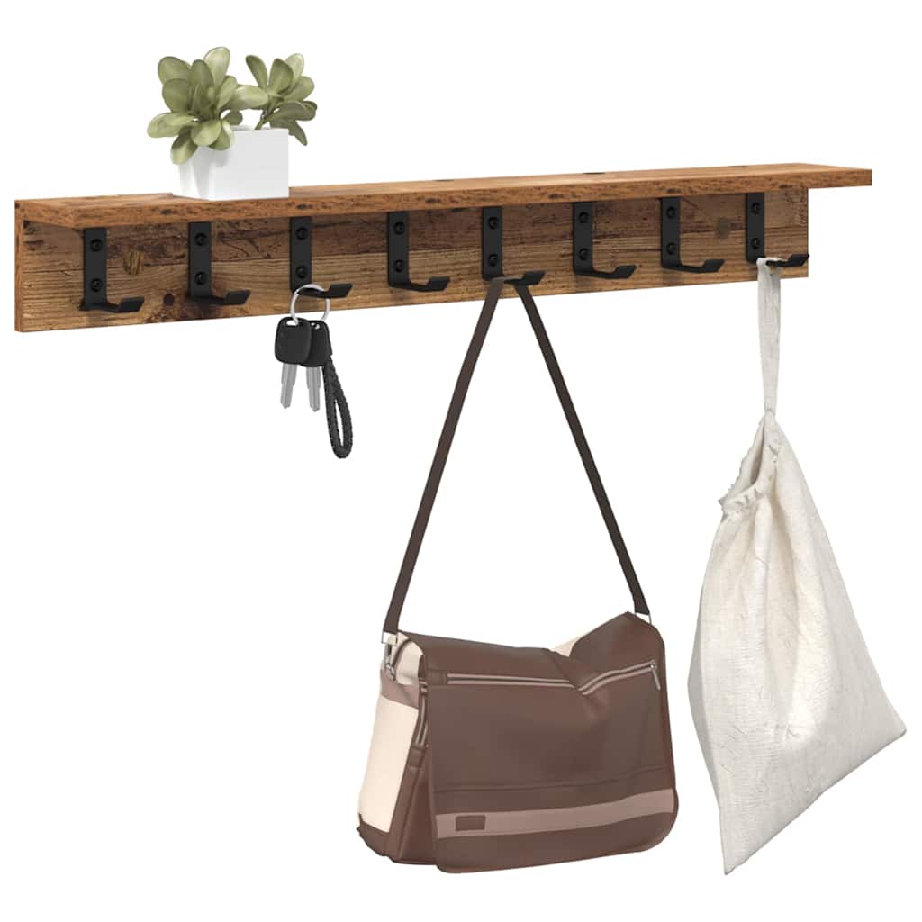 Wandmontierter nachttisch Altholz 80 x 10,5 x 10,5 cm