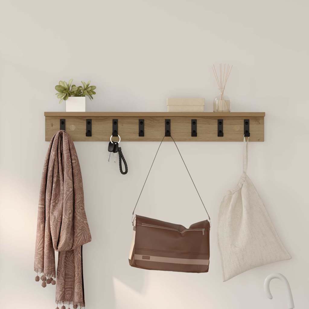 Wandmontierter nachttisch Artisan-Eiche 80 x 10,5 x 10,5 cm
