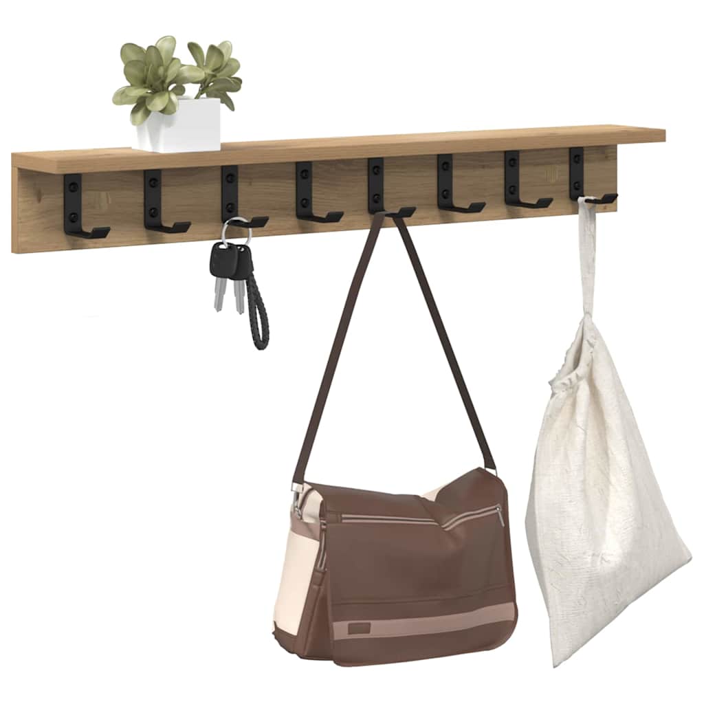Wandmontierter nachttisch Artisan-Eiche 80 x 10,5 x 10,5 cm