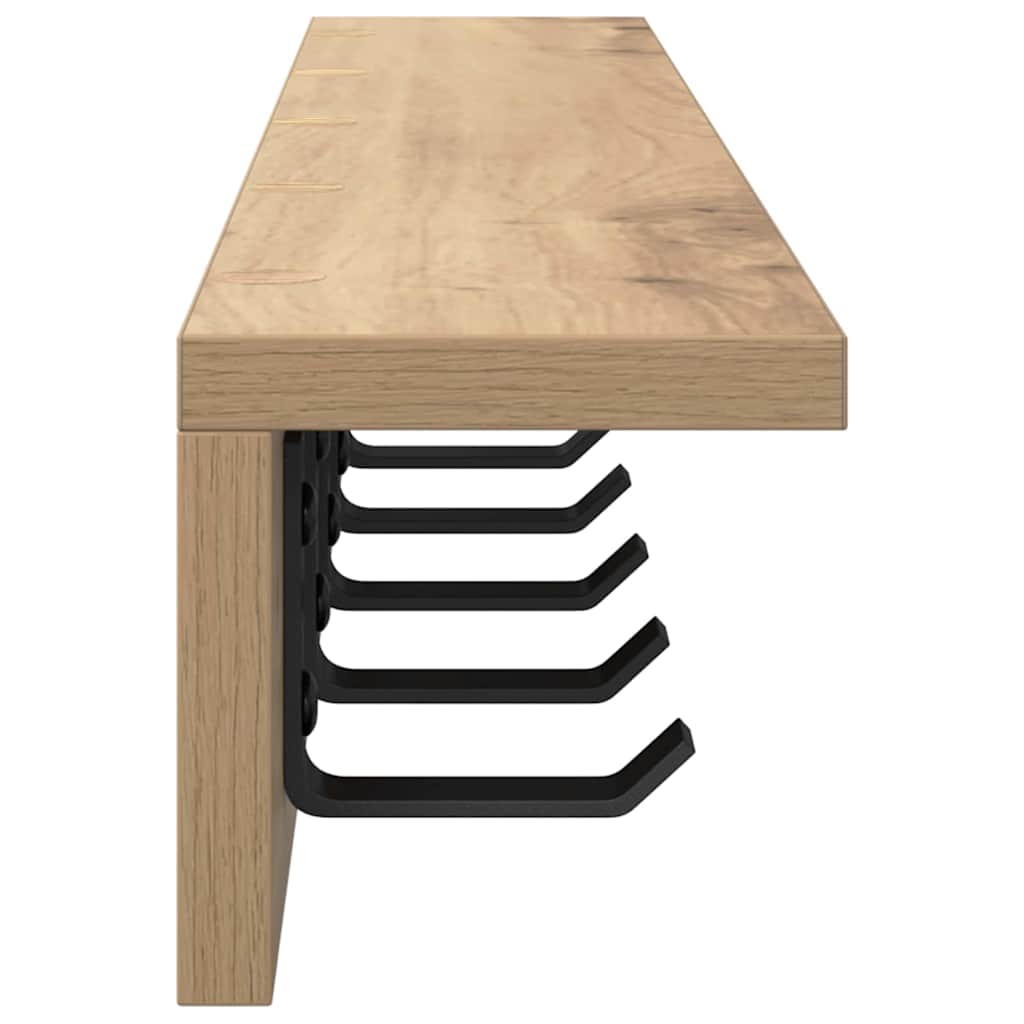 Wandmontierter nachttisch Artisan-Eiche 80 x 10,5 x 10,5 cm