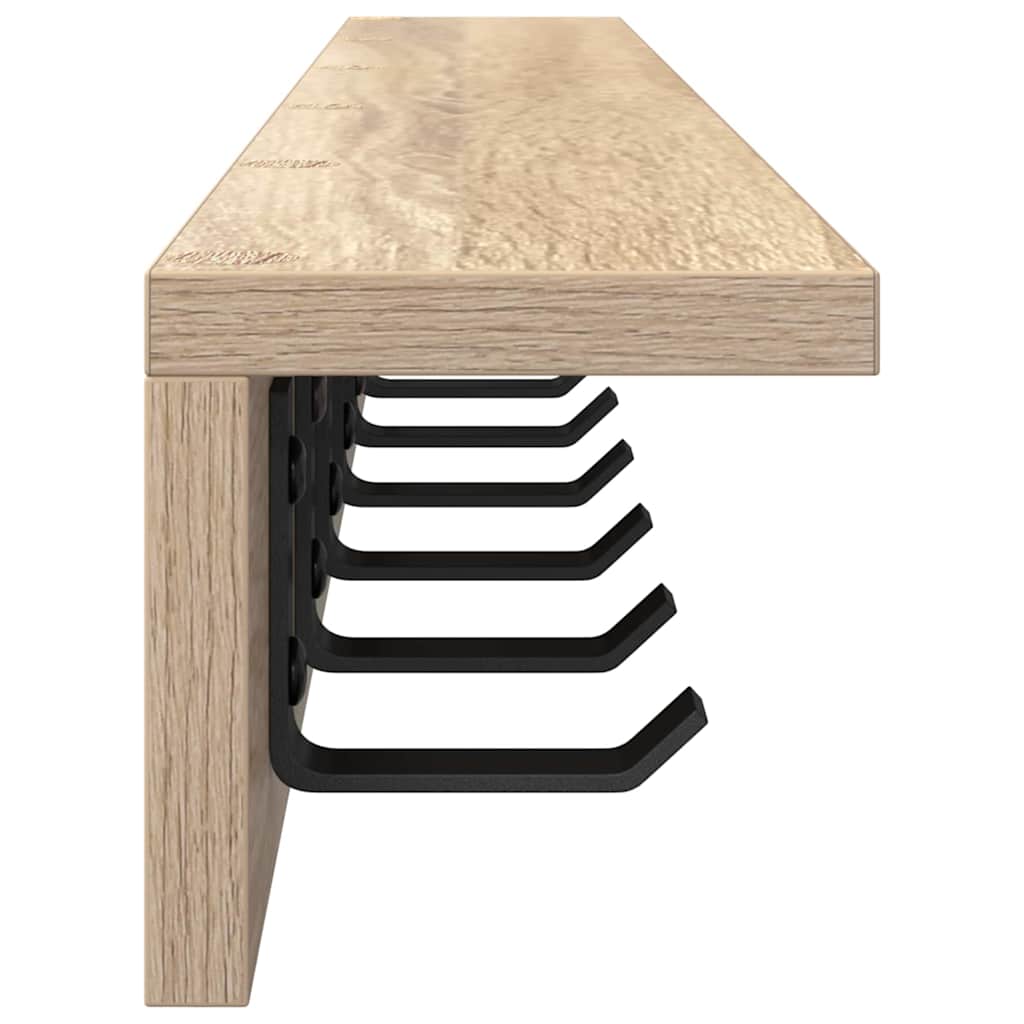 Wandmontierter nachttisch Sonoma-Eiche 100 x 10,5 x 10,5 cm