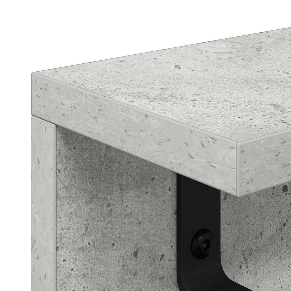 Wandmontierter nachttisch Beton Grau 100 x 10,5 x 10,5 cm