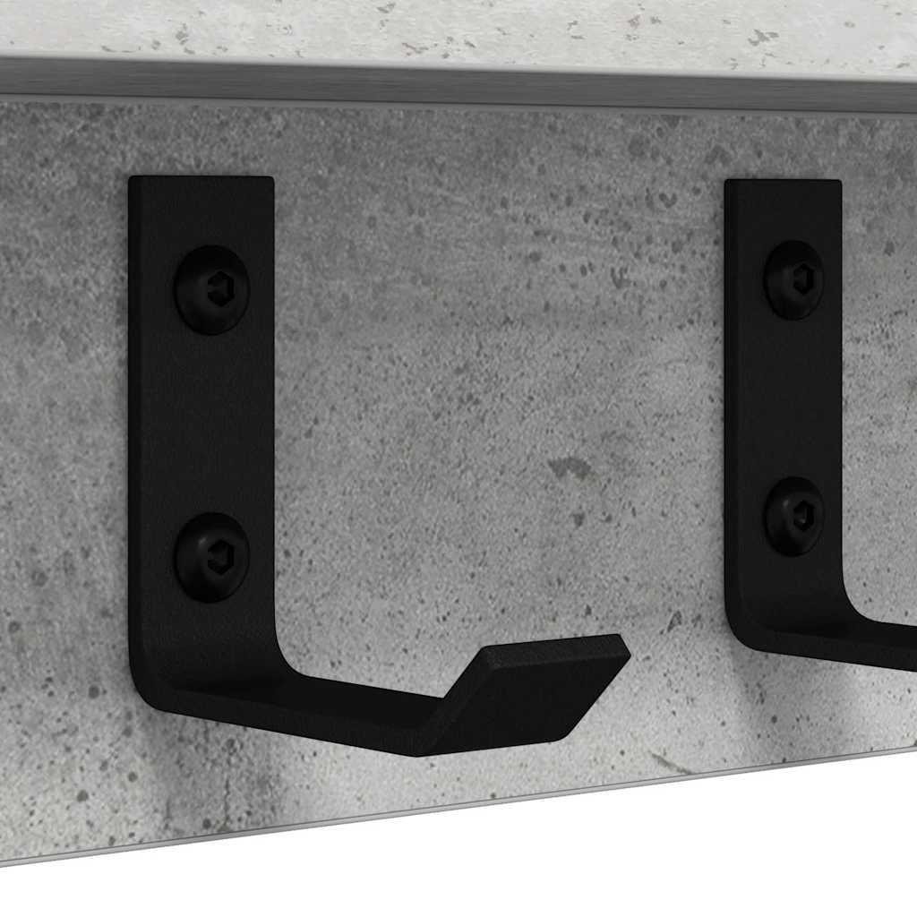 Wandmontierter nachttisch Beton Grau 100 x 10,5 x 10,5 cm