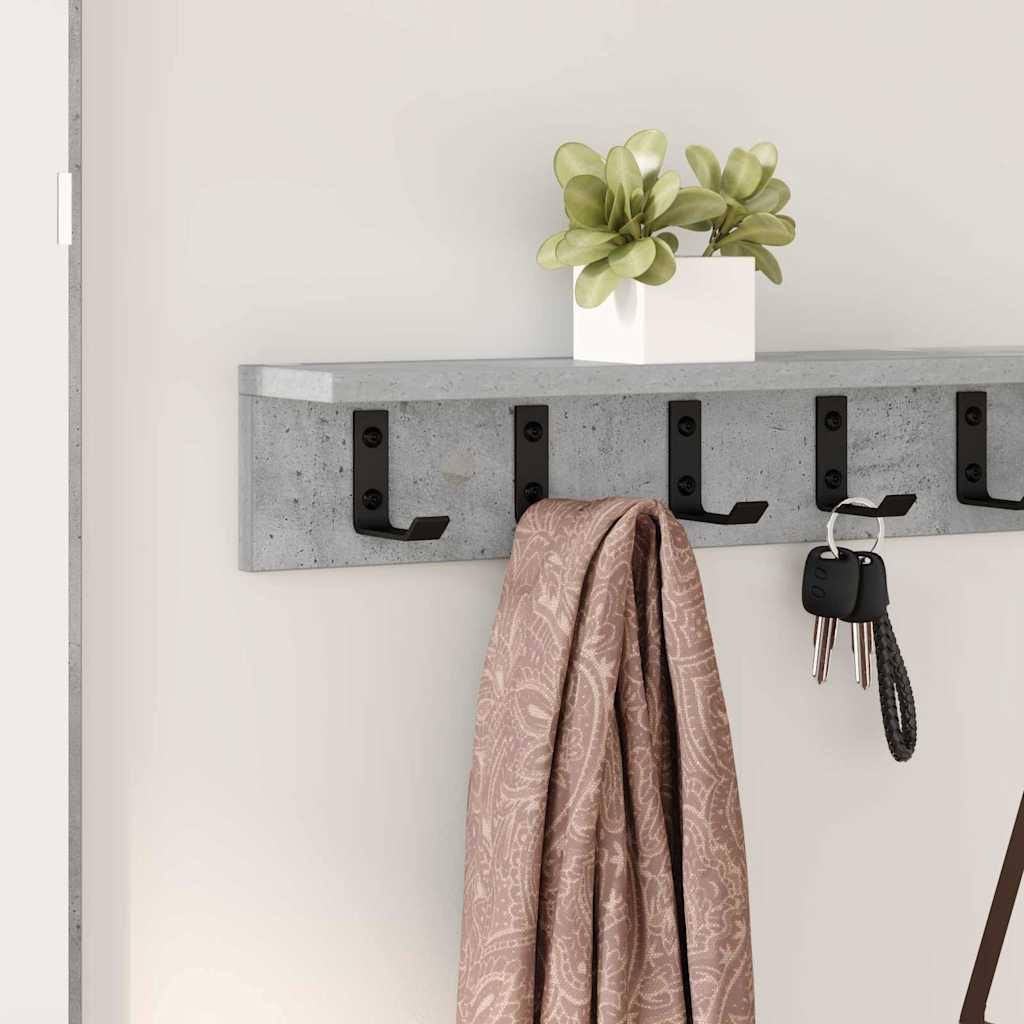 Wandmontierter nachttisch Beton Grau 100 x 10,5 x 10,5 cm