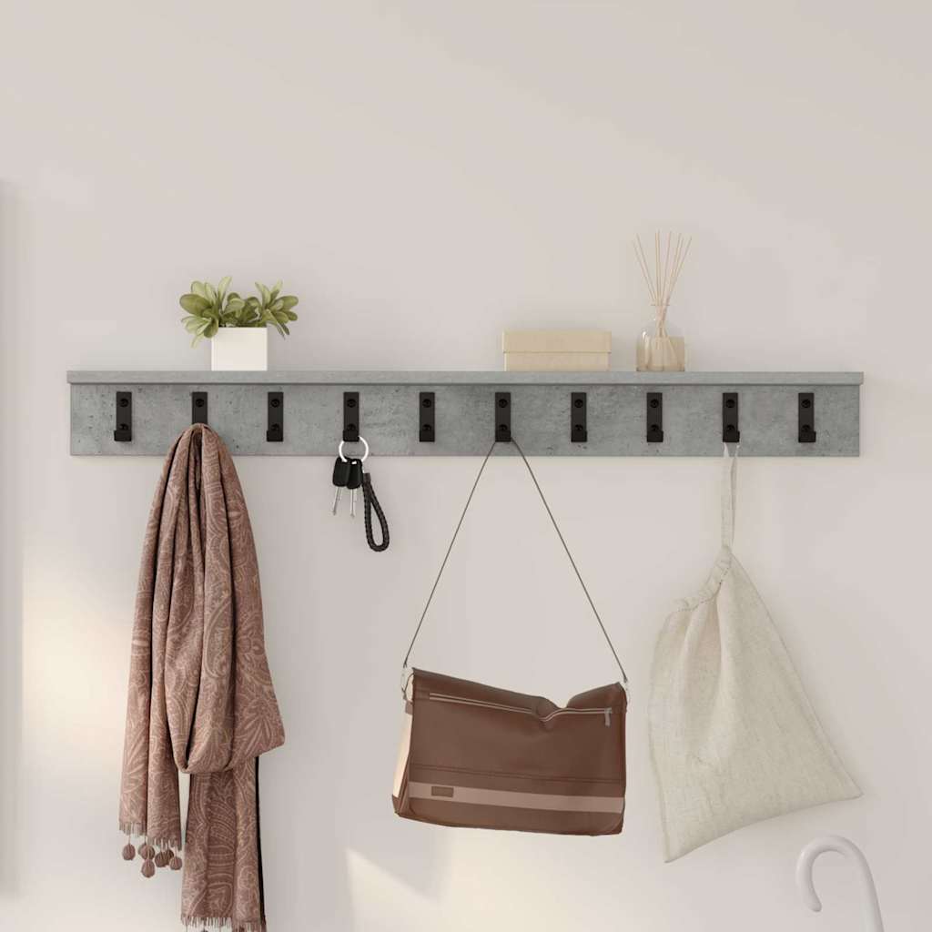 Wandmontierter nachttisch Beton Grau 100 x 10,5 x 10,5 cm