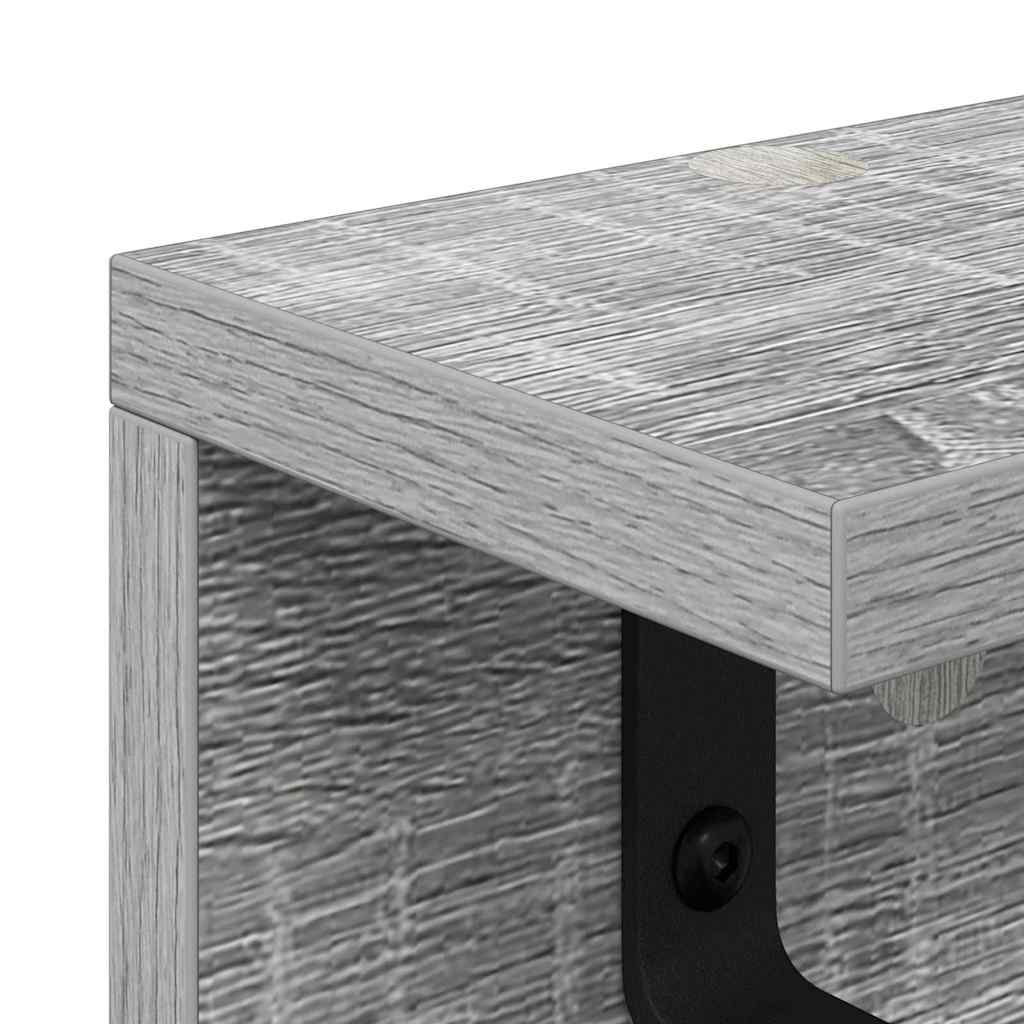 Wandmontierter nachttisch Graues Sonoma 100 x 10,5 x 10,5 cm