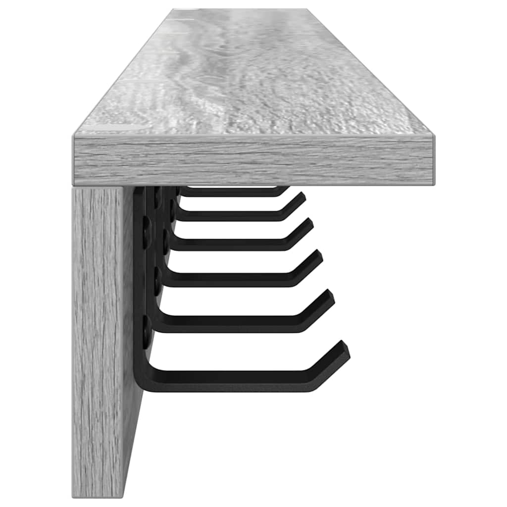 Wandmontierter nachttisch Graues Sonoma 100 x 10,5 x 10,5 cm