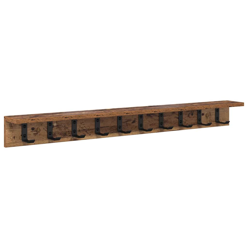 Wandmontierter nachttisch Altholz 100 x 10,5 x 10,5 cm