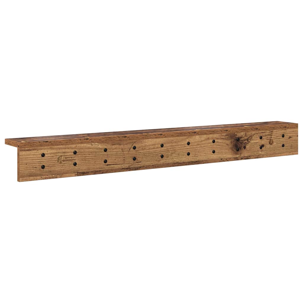 Wandmontierter nachttisch Altholz 100 x 10,5 x 10,5 cm