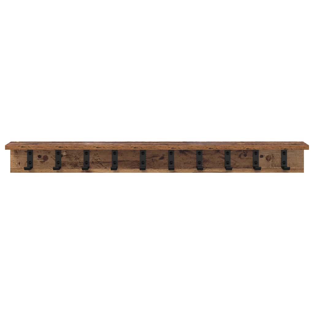 Wandmontierter nachttisch Altholz 100 x 10,5 x 10,5 cm
