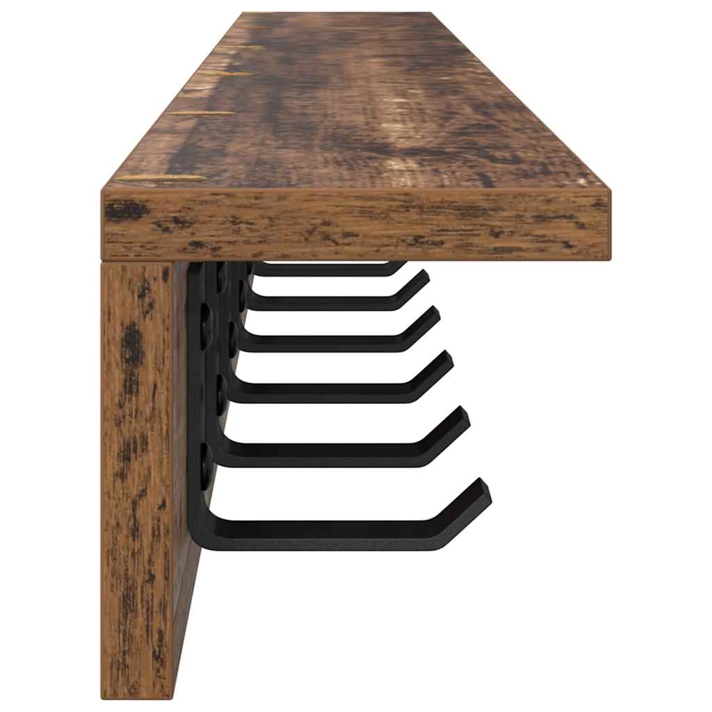 Wandmontierter nachttisch Altholz 100 x 10,5 x 10,5 cm