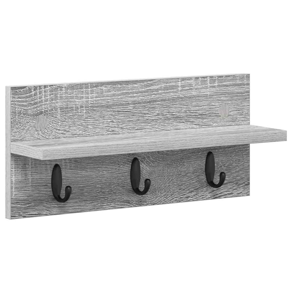 Wandmontierter nachttisch Graues Sonoma 40 x 10,5 x 18 cm