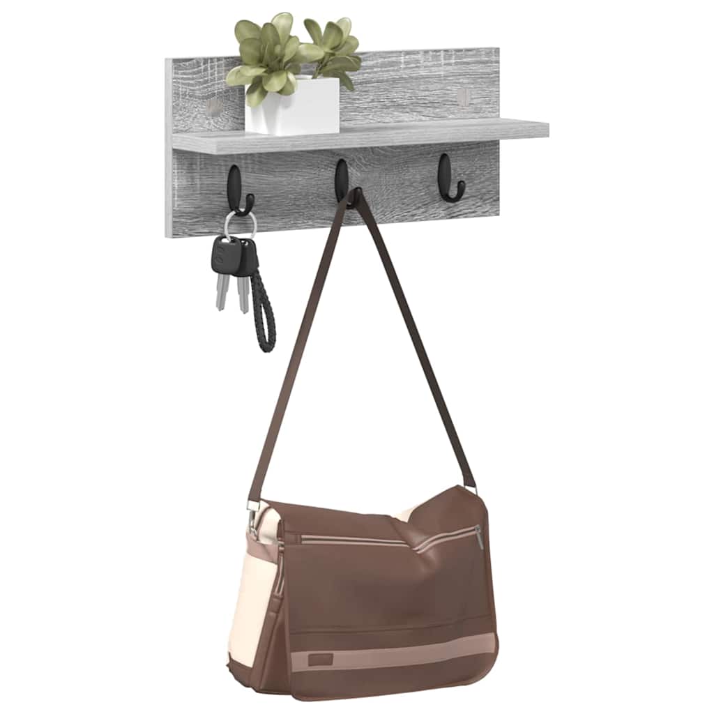 Wandmontierter nachttisch Graues Sonoma 40 x 10,5 x 18 cm