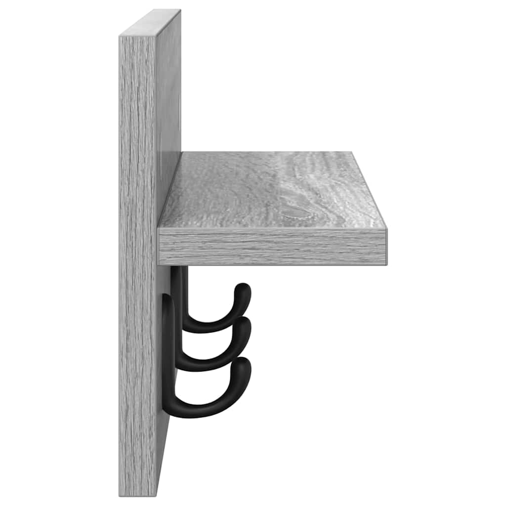 Wandmontierter nachttisch Graues Sonoma 40 x 10,5 x 18 cm