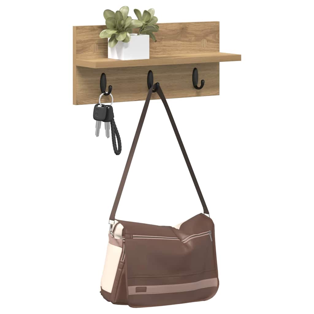 Wandmontierter nachttisch Artisan-Eiche 40 x 10,5 x 18 cm