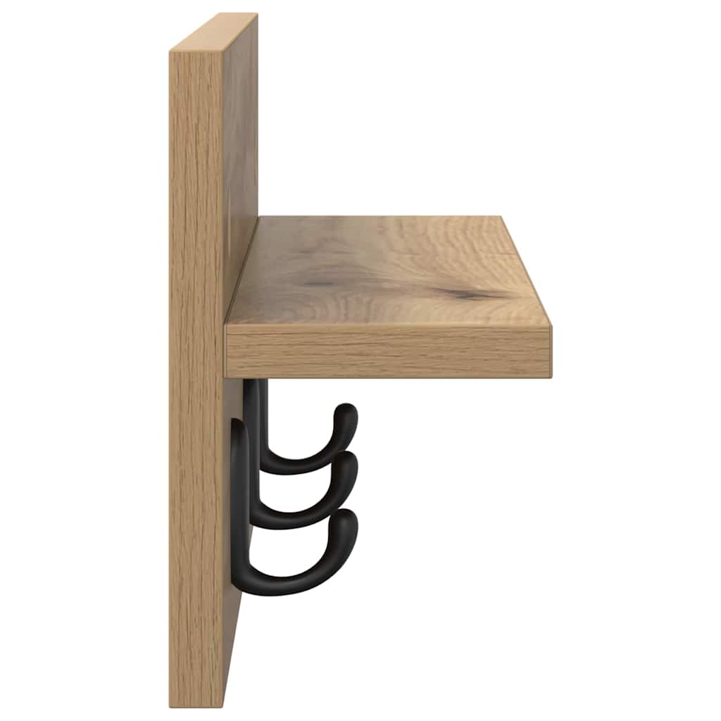 Wandmontierter nachttisch Artisan-Eiche 40 x 10,5 x 18 cm
