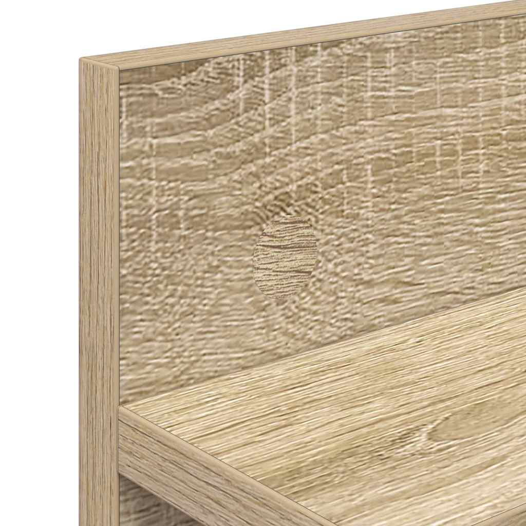 Wandmontierter nachttisch Sonoma-Eiche 60 x 10,5 x 18 cm