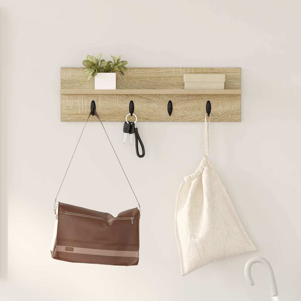Wandmontierter nachttisch Sonoma-Eiche 60 x 10,5 x 18 cm