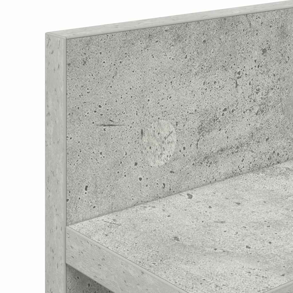Wandmontierter nachttisch Beton Grau 60 x 10,5 x 18 cm