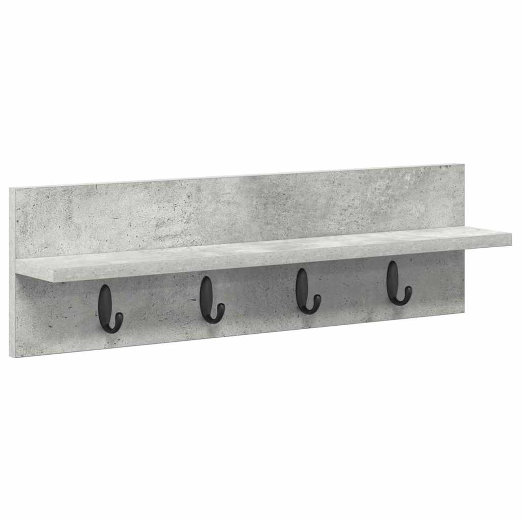 Wandmontierter nachttisch Beton Grau 60 x 10,5 x 18 cm
