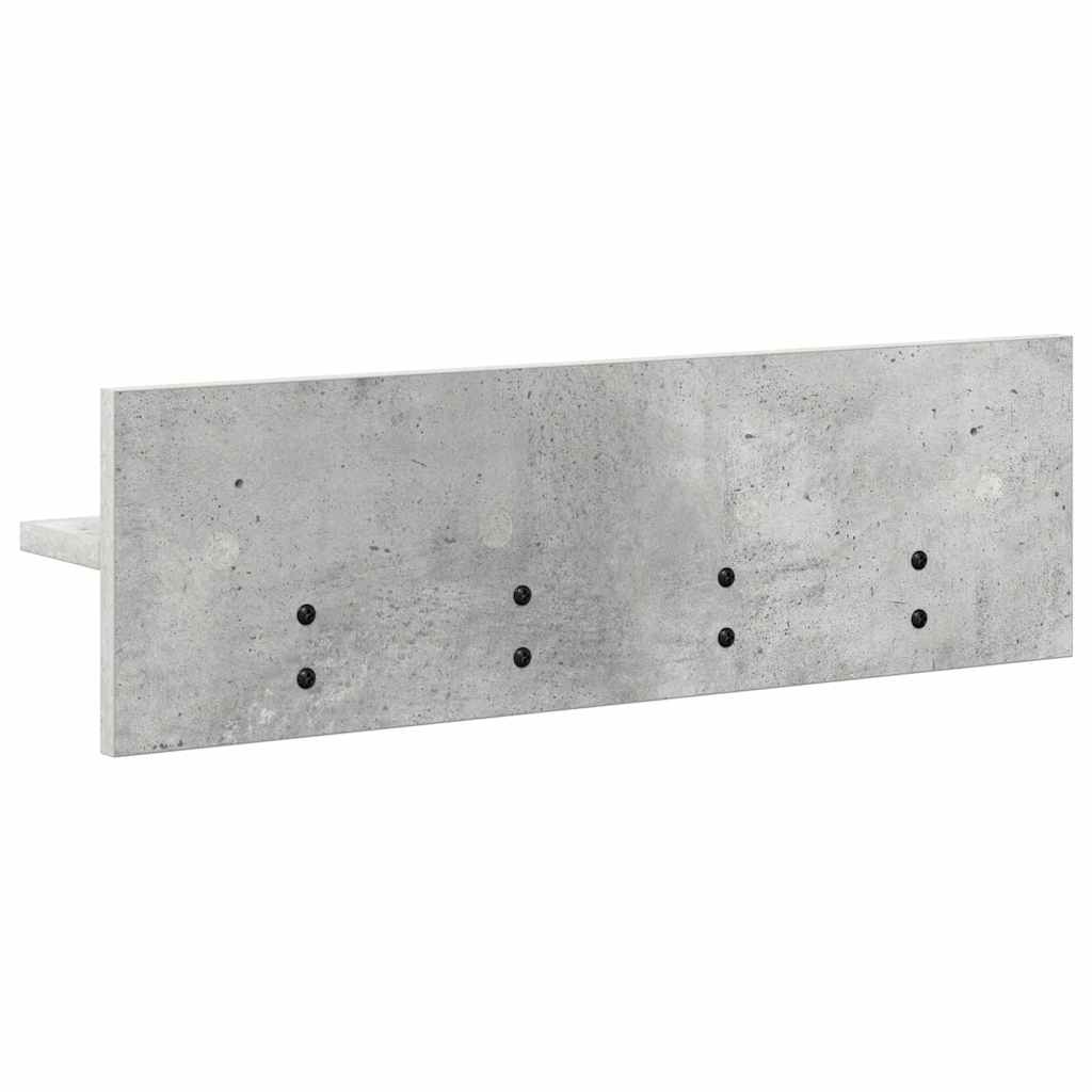 Wandmontierter nachttisch Beton Grau 60 x 10,5 x 18 cm
